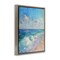 Stupell Industries Soft Ocean Beach Floater Framed Canvas Wall Art Design by LSR Design Studio